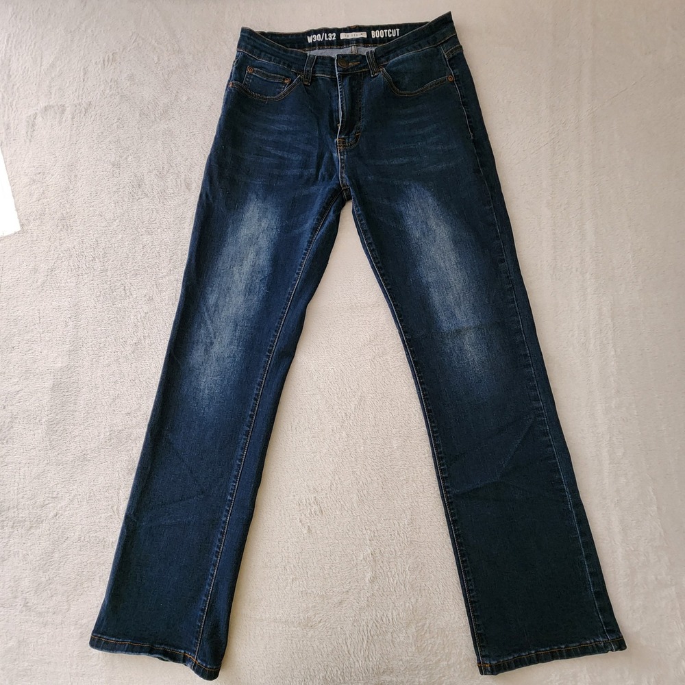 UH Denim Bootcut Jeans Mens 30x31 Blue Faded Casual Denim Pants W30 L31